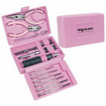 Ruff Ready 26-Piece Pink Tool Set w/ Case